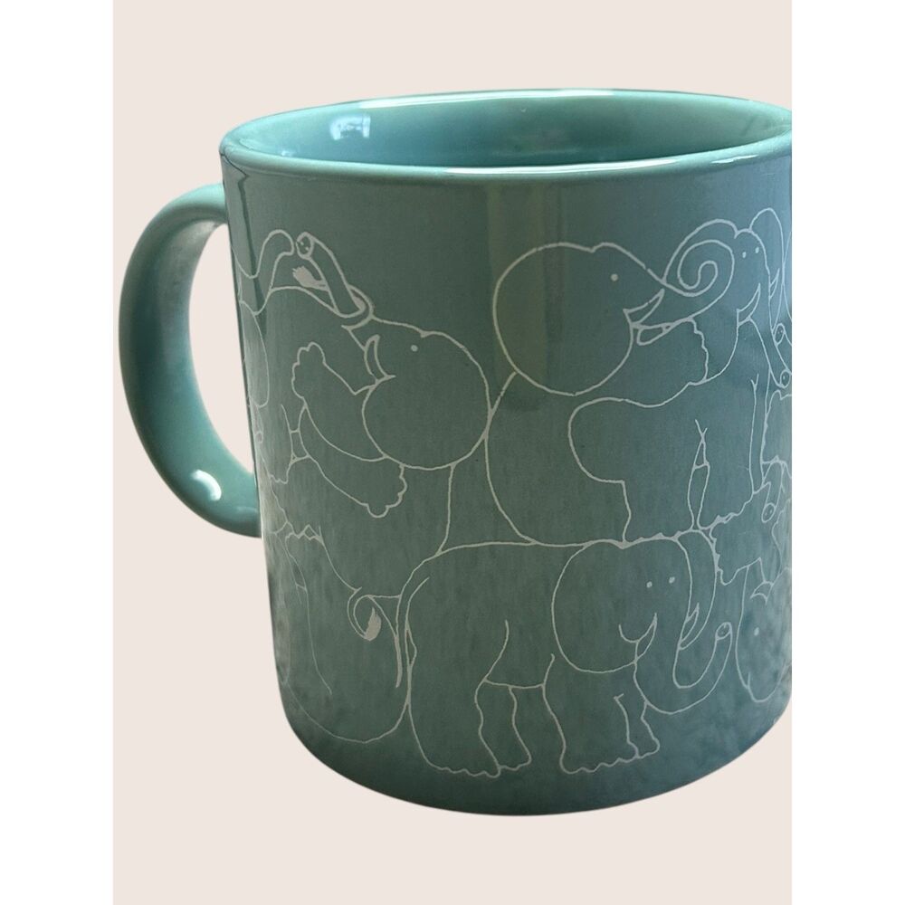 🐘 VTG NAUGHTY ELEPHANTS ORGY ANIMATES TAYLOR + NG TEAL SAN FRANCISCO 1979 MUG - Picture 2 of 8